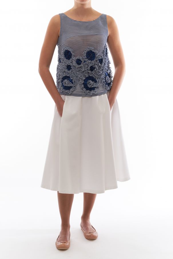 Maritimer Streifen Top