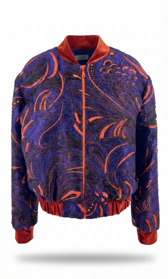 Jacquard Bomber Jacke