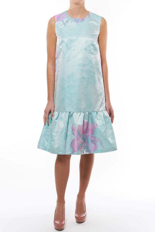 A-Linien-Kleid in türkis